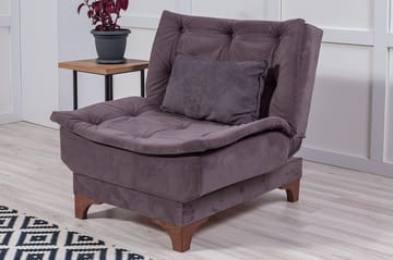 Mathenia Lenestol med Armlene - Grå - Møbler - Stoler - Lenestoler - Sengestol