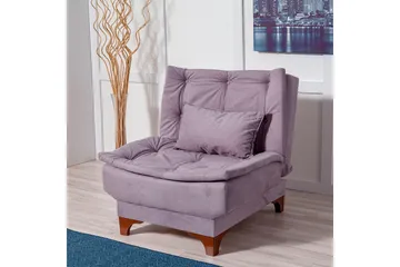 Mathenia Lenestol med Armlene - Grå - Møbler - Stoler - Lenestoler - Lenestol uten armlene