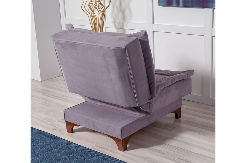 Mathenia Lenestol med Armlene - Grå - Møbler - Stoler - Lenestoler - Lenestol uten armlene