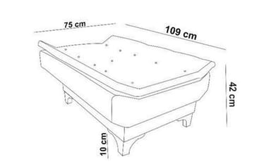 Mathenia Lenestol med Armlene - Grå - Møbler - Stoler - Lenestoler - Sengestol
