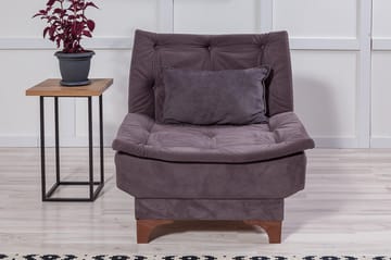 Mathenia Lenestol med Armlene - Grå - Møbler - Stoler - Lenestoler - Lenestol uten armlene