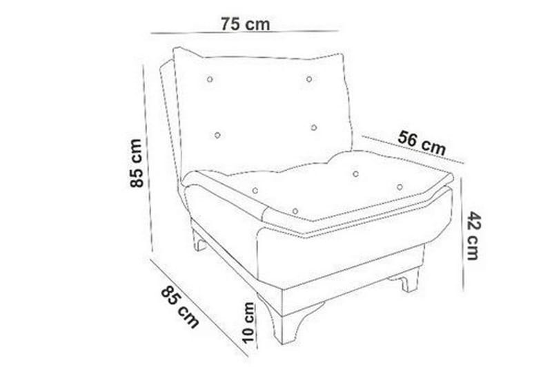 Mathenia Lenestol med Armlene - Grønn - Møbler - Stoler - Lenestoler - Sengestol