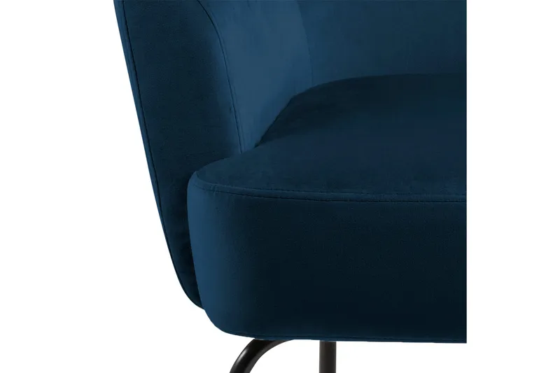 Melisan Loungelenestol - Blå/Svart - Møbler - Stoler - Lenestoler