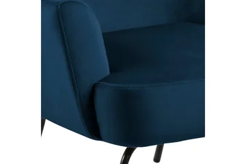 Melisan Loungelenestol - Blå/Svart - Møbler - Stoler - Lenestoler