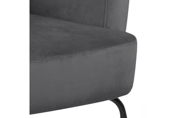 Melisan Loungelenestol - Grå/Svart - Møbler - Stoler - Lenestoler