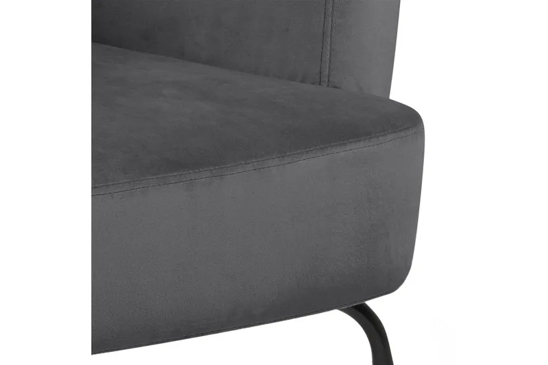 Melisan Loungelenestol - Grå/Svart - Møbler - Stoler - Lenestoler