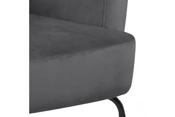 Melisan Loungelenestol - Grå/Svart - Møbler - Stoler - Lenestoler