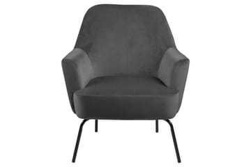 Melisan Loungelenestol - Grå/Svart - Møbler - Stoler - Lenestoler