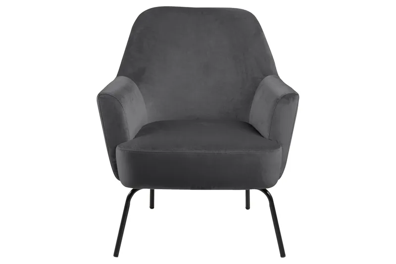 Melisan Loungelenestol - Grå/Svart - Møbler - Stoler - Lenestoler