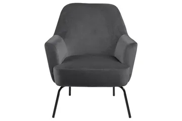 Melisan Loungelenestol - Grå/Svart - Møbler - Stoler - Lenestoler