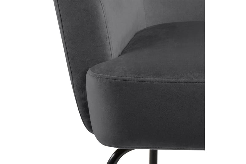 Melisan Loungelenestol - Grå/Svart - Møbler - Stoler - Lenestoler