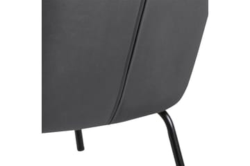 Melisan Loungelenestol - Grå/Svart - Møbler - Stoler - Lenestoler