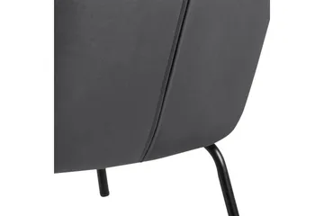Melisan Loungelenestol - Grå/Svart - Møbler - Stoler - Lenestoler