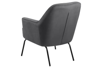 Melisan Loungelenestol - Grå/Svart - Møbler - Stoler - Lenestoler