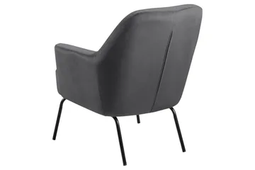 Melisan Loungelenestol - Grå/Svart - Møbler - Stoler - Lenestoler