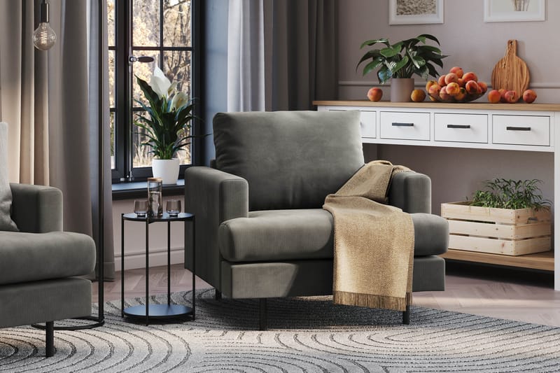 Menard Compact Lenestol - Grå - Møbler - Stoler - Lenestoler