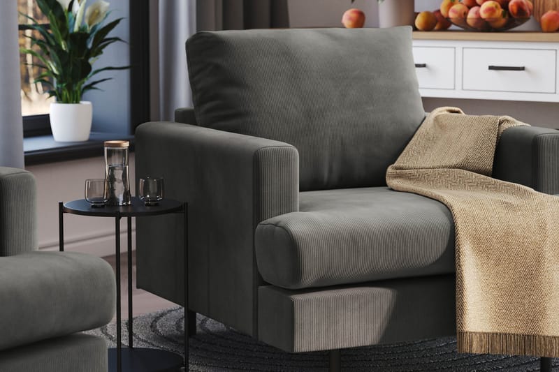 Menard Compact Lenestol - Grå - Møbler - Stoler - Lenestoler