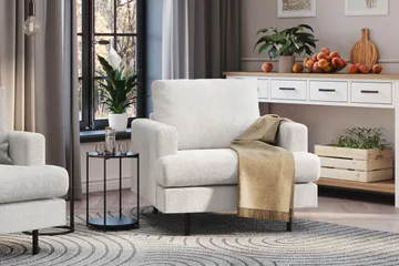 Menard Compact Lenestol - Hvit - Møbler - Stoler - Lenestoler