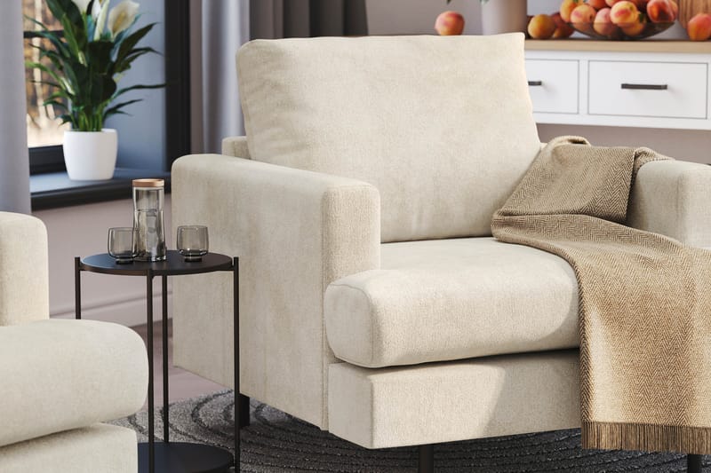 Menard Compact Lenestol - Hvit - Møbler - Stoler - Lenestoler