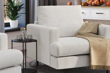 Menard Compact Lenestol - Hvit - Møbler - Stoler - Lenestoler