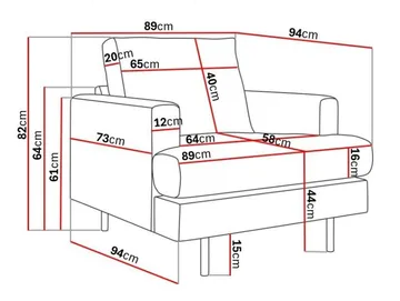 Menard Compact Lenestol - Hvit - Møbler - Stoler - Lenestoler
