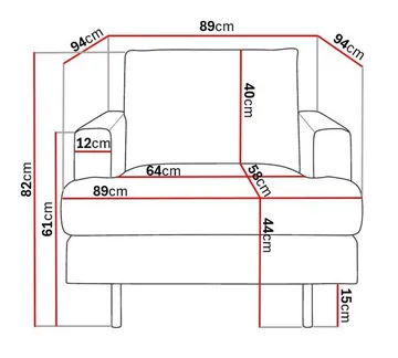 Menard Compact Lenestol - Hvit - Møbler - Stoler - Lenestoler