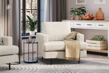 Menard Compact Lenestol - Hvit - Møbler - Stoler - Lenestoler