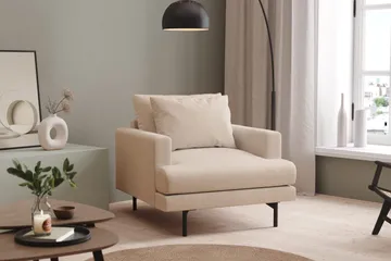 Menard Dyp Lenestol 97 cm bred - Beige / Lys - Møbler - Stoler - Lenestoler