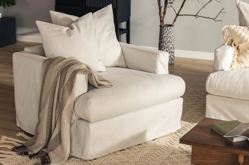 Menard Lenestol - Beige - Møbler - Stoler - Lenestoler