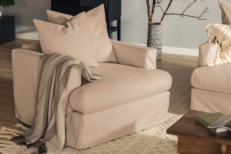 Menard Lenestol - Beige - Møbler - Stoler - Lenestoler