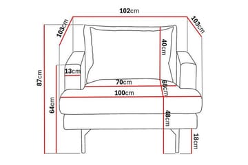 Menard Lenestol - Møbler - Stoler - Lenestoler