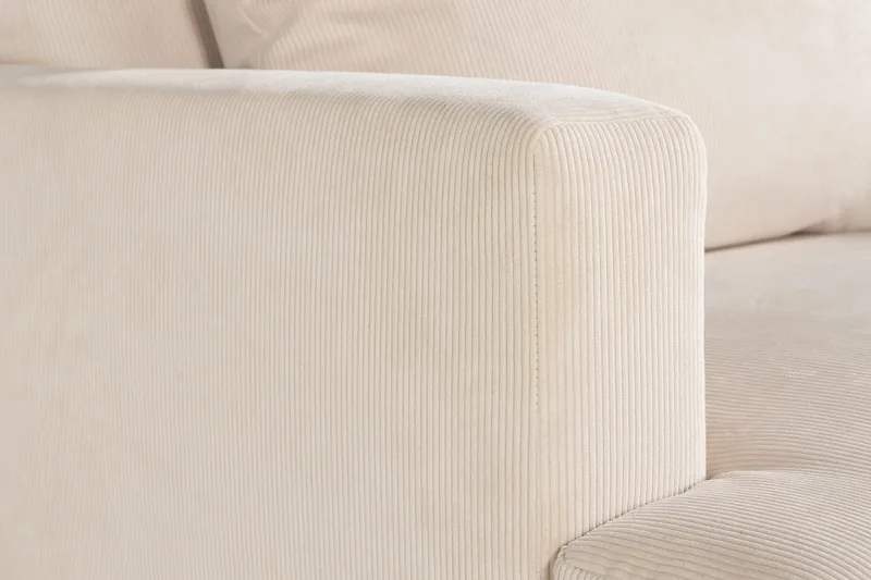 Menard Stor Lenestol Manchester Stoff - Lys Beige - Møbler - Stoler - Lenestoler