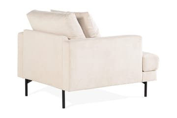 Menard Stor Lenestol Manchester Stoff - Lys Beige - Møbler - Stoler - Lenestoler