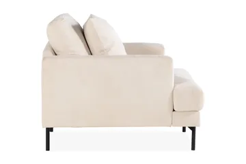 Menard Stor Lenestol Manchester Stoff - Lys Beige - Møbler - Stoler - Lenestoler