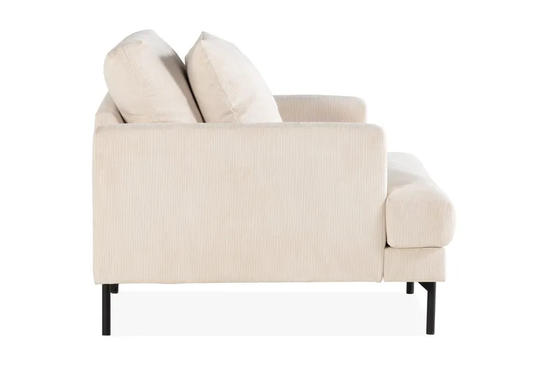 Menard Stor Lenestol Manchester Stoff - Lys Beige - Møbler - Stoler - Lenestoler