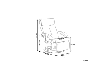 Might Lenestol - Hvit - Møbler - Stoler - Lenestoler