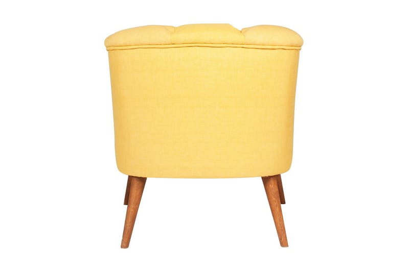 Monroew Lenestol - Gul/Natur - Møbler - Stoler - Lenestoler
