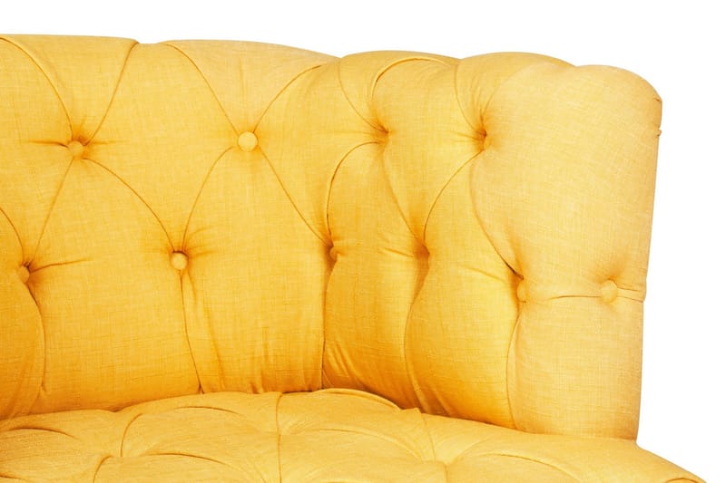 Monroew Lenestol - Gul/Natur - Møbler - Stoler - Lenestoler