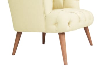 Monroew Lenestol - Kremhvit/Natur - Møbler - Stoler - Lenestoler