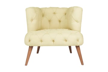 Monroew Lenestol - Kremhvit/Natur - Møbler - Stoler - Lenestoler