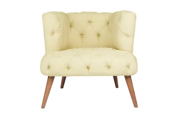 Monroew Lenestol - Kremhvit/Natur - Møbler - Stoler - Lenestoler