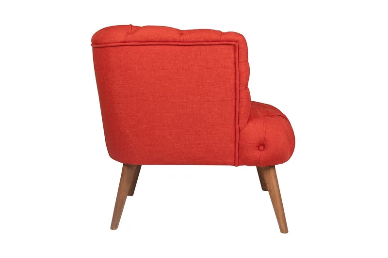 Monroew Lenestol - Rød/Natur - Møbler - Stoler - Lenestoler