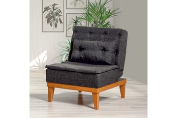 Mozzetti Lenestol med Armlene - Grå - Møbler - Stoler - Lenestoler - Sengestol