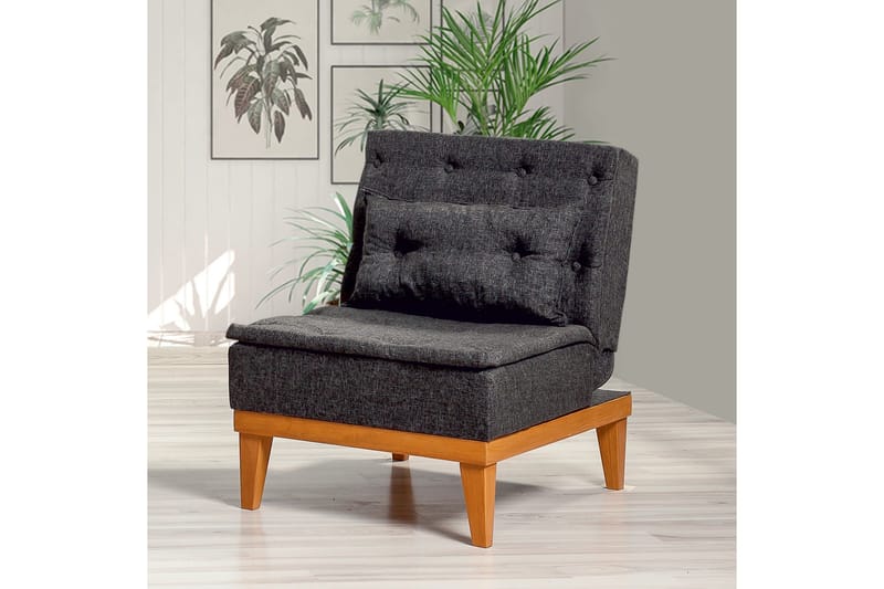 Mozzetti Lenestol med Armlene - Grå - Møbler - Stoler - Lenestoler - Sengestol