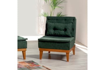 Mozzetti Lenestol med Armlene - Grønn - Møbler - Stoler - Lenestoler - Sengestol