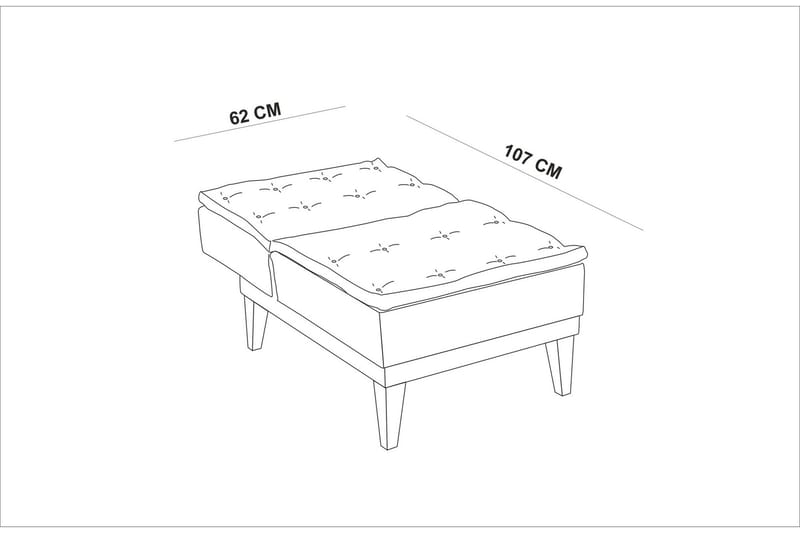 Mozzetti Lenestol med Armlene - Hvit - Møbler - Stoler - Lenestoler - Sengestol