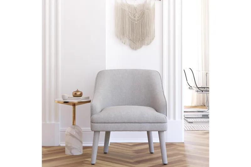 Mr. Kate Lenestol Lysegrå - Dorel Home - Møbler - Stoler - Lenestoler