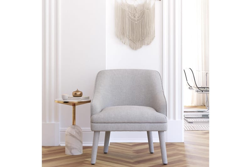 Mr. Kate Lenestol Lysegrå - Dorel Home - Møbler - Stoler - Lenestoler