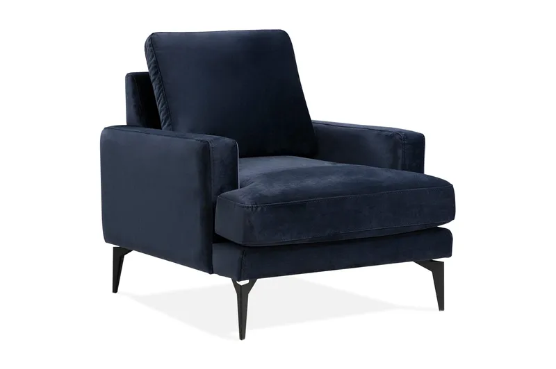 Mukes Lenestol med Armlene, Blå