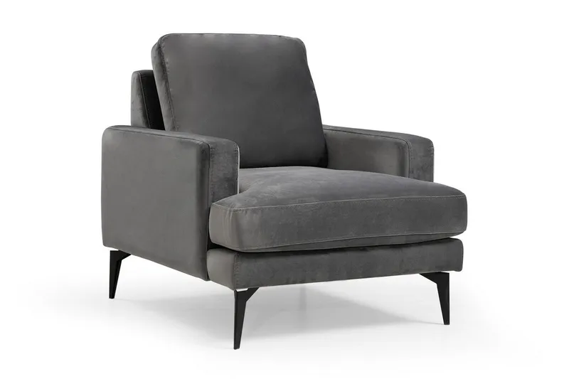 Mukes Lenestol med Armlene, Svart